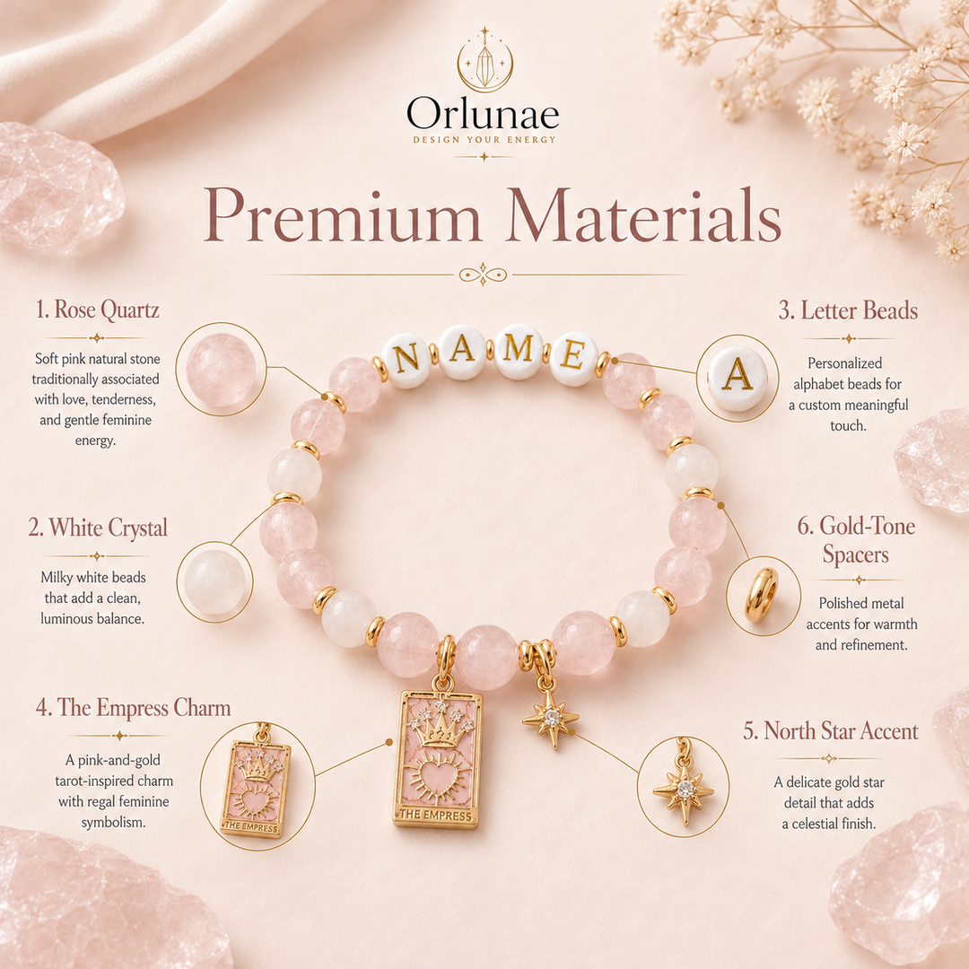 Rose Quartz Name Bracelet – Love & Empress Energy