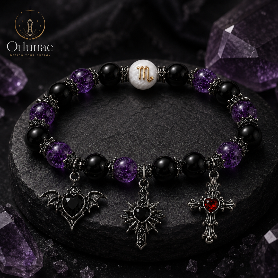 Scorpio Dark Amethyst Protection Bracelet