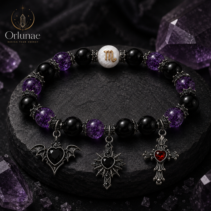 Scorpio Dark Amethyst Protection Bracelet