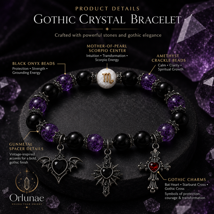 Scorpio Dark Amethyst Protection Bracelet