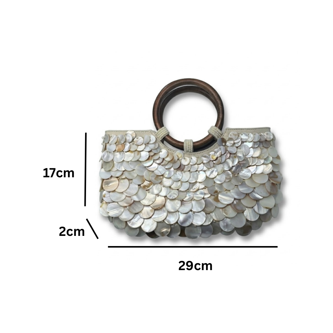 THE MOTHER-OF-PEARL RESORT BAG size chart 1