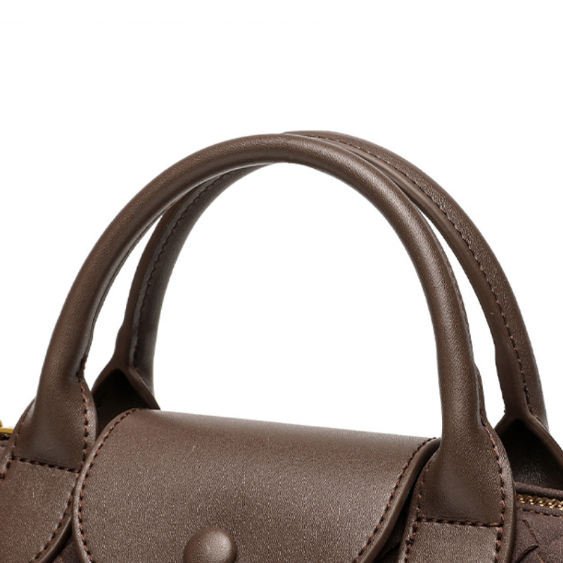 THE FAUX SUEDE FLAP TOTE