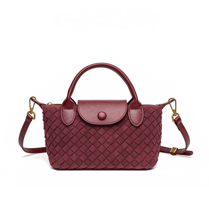 THE FAUX SUEDE FLAP TOTE