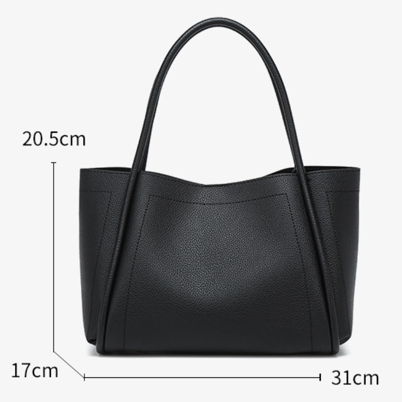 THE STRUCTURED LYCHEE GRAIN TOTE