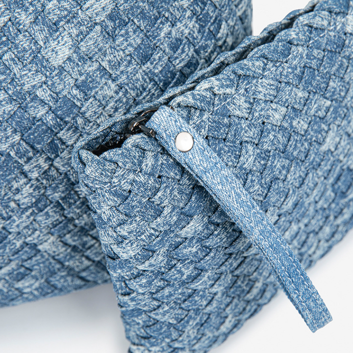 THE DENIM BLOCK VOLUME TOTE